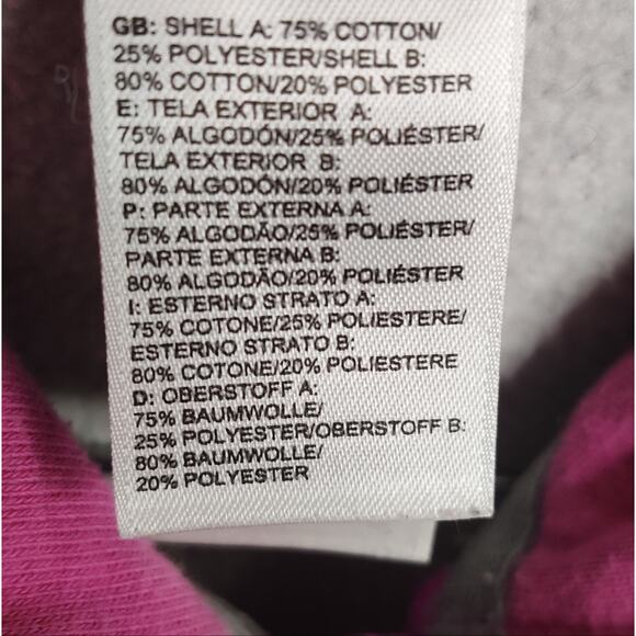 The‎ North Face Ladies Grey Zip Up Hoodie with Pink and Multicolor Graphic Small - Picture 3 of 12